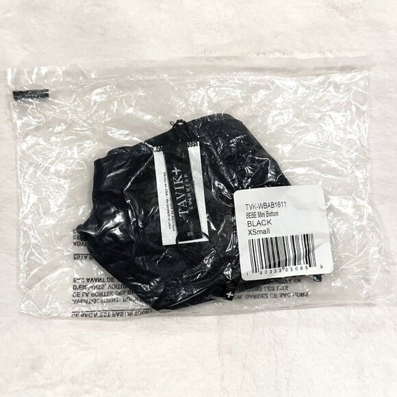 NWT Tavik Bebe Mini Bikini Bottom in Black - Extra Small - Picture 5 of 9